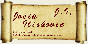 Josip Ilišković vizit kartica